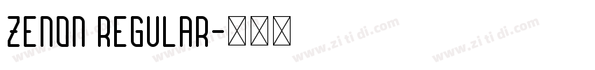 Zenon Regular字体转换